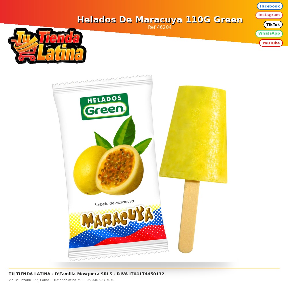 Helados De Maracuya 110G Green