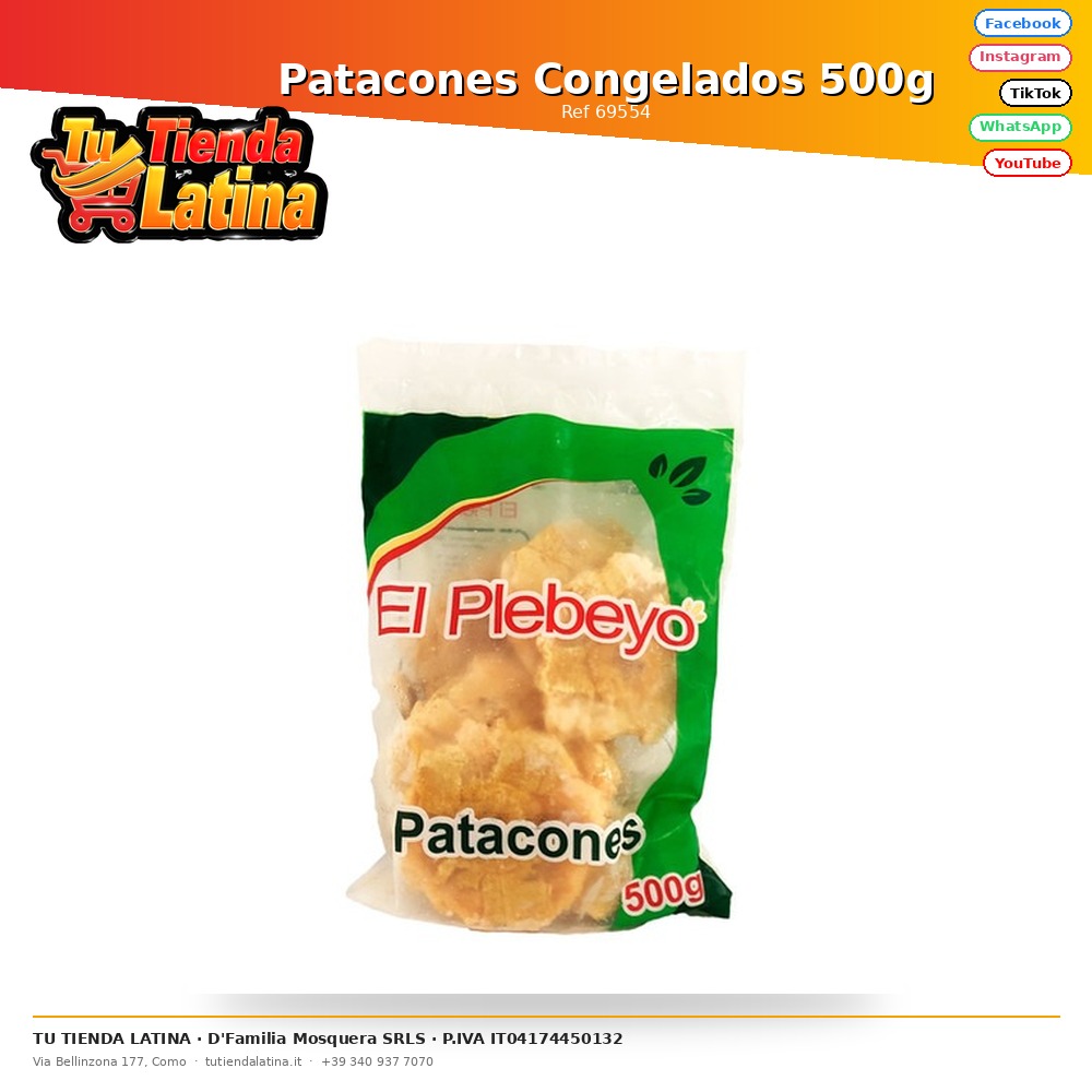 Patacones Congelados 500g
