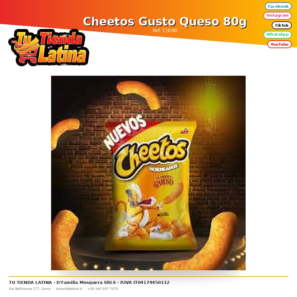Cheetos Gusto Queso 80g
