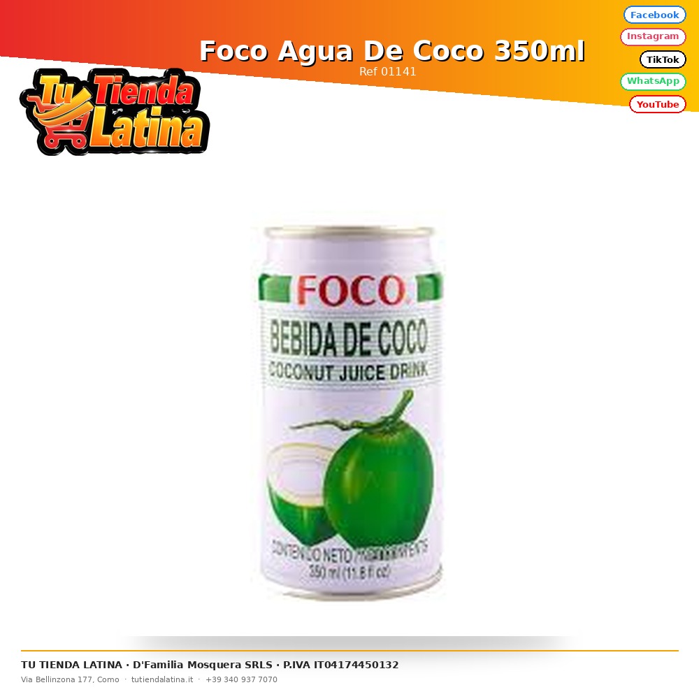  Foco Agua De Coco 350ml