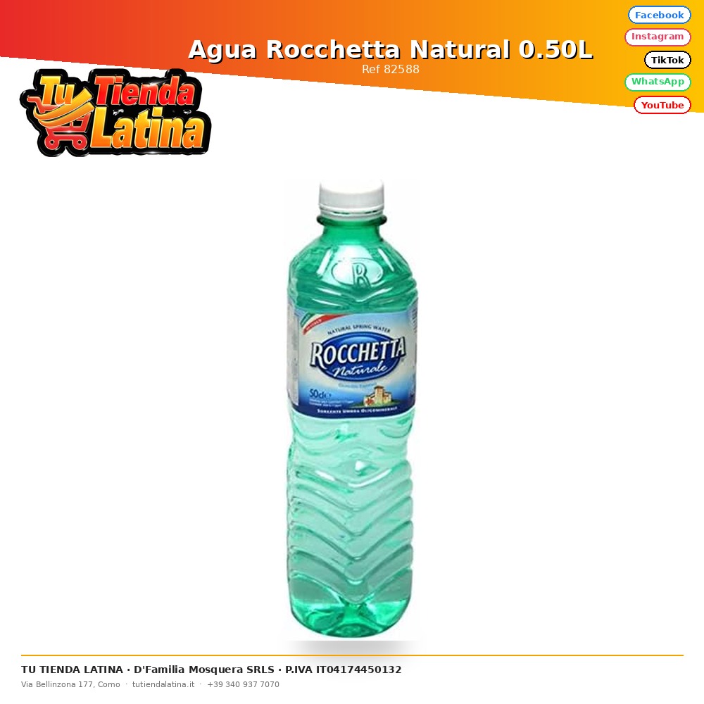 Agua Rocchetta Natural 0.50L