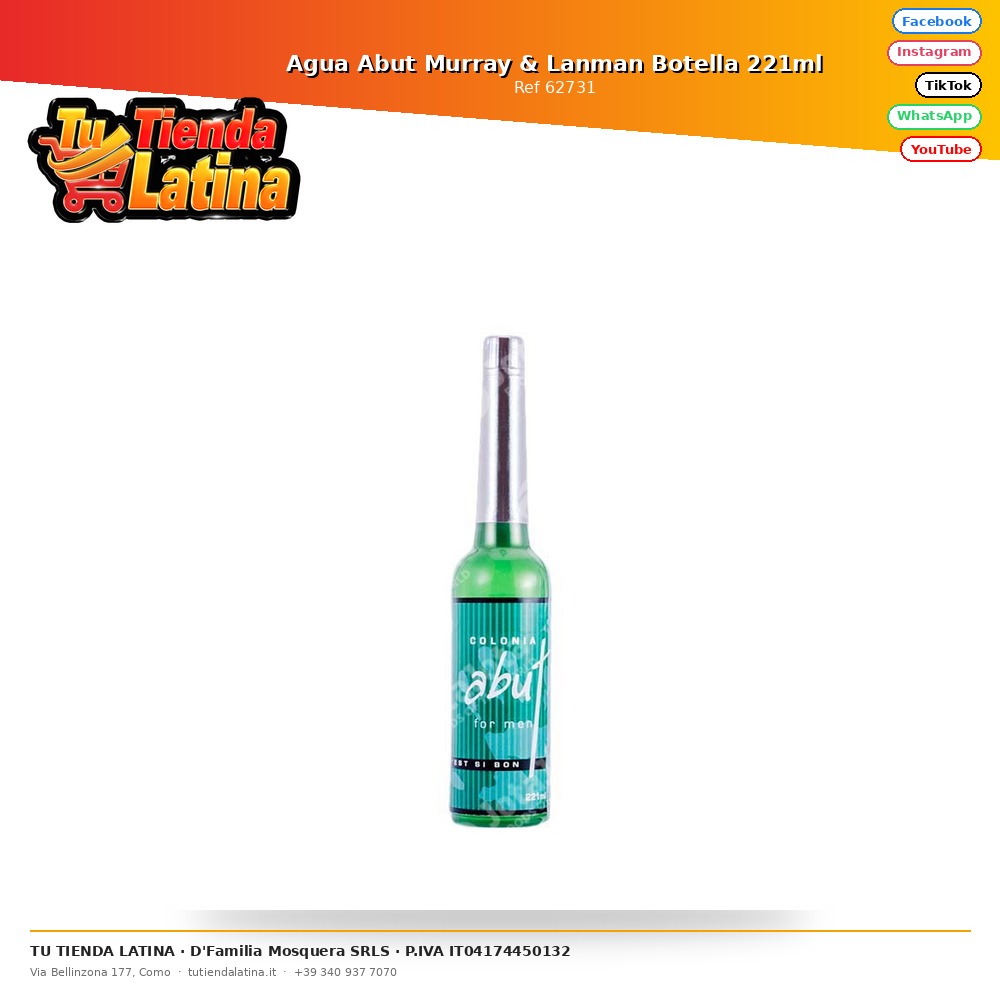 Agua Abut Murray & Lanman Botella 221ml