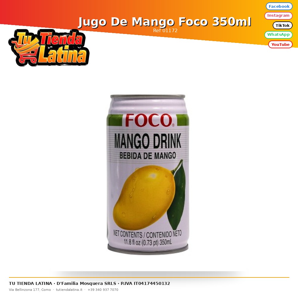 Jugo De Mango Foco 350ml