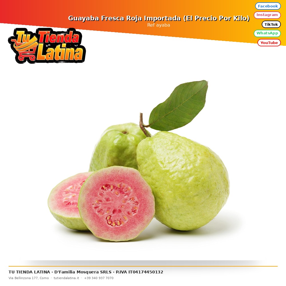 Guayaba Fresca Roja Importada (El Precio Por Kilo)