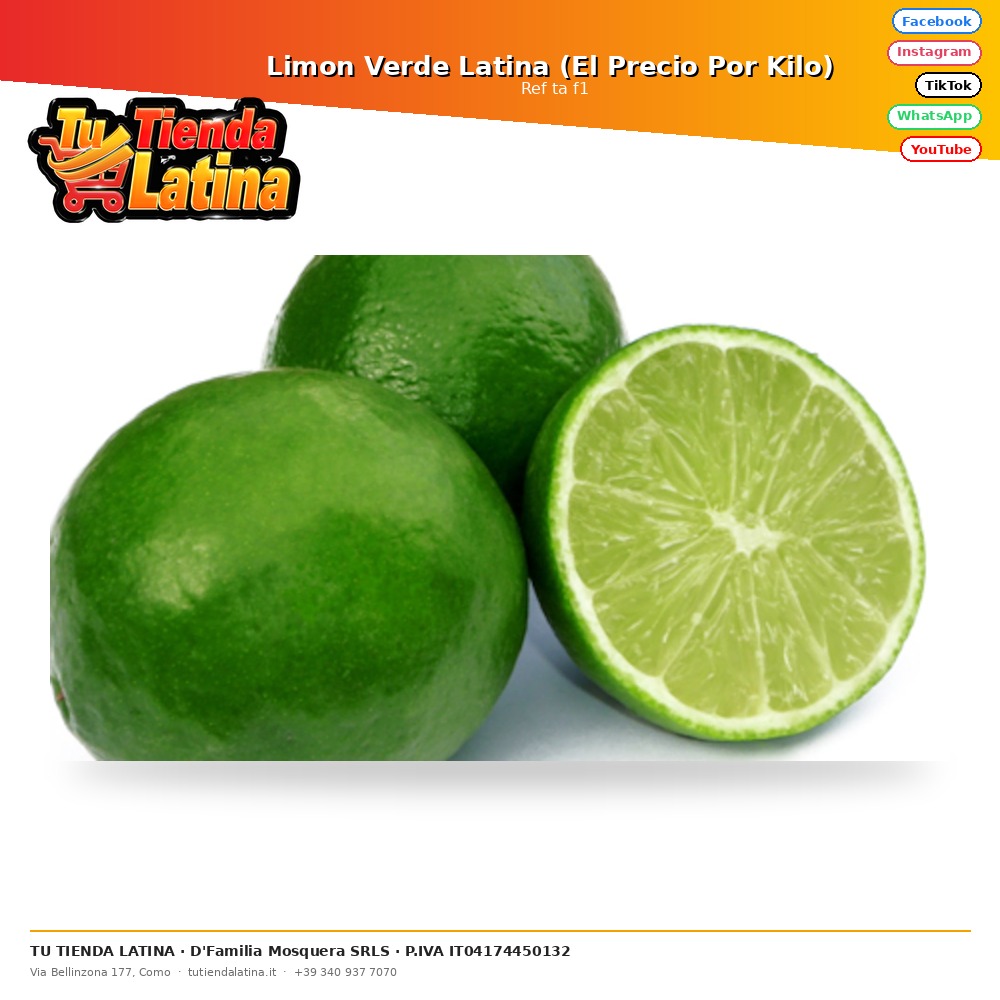 Limon Verde Latina (El Precio Por Kilo) 