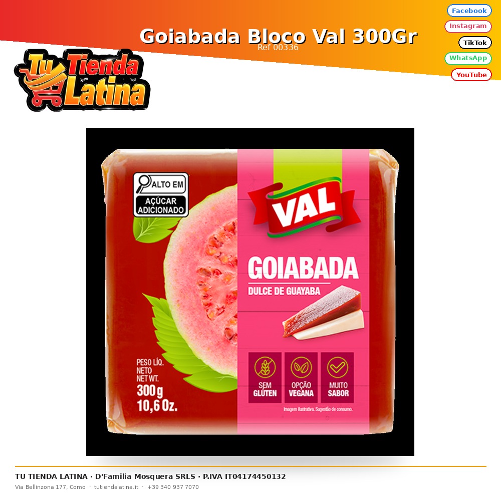 Goiabada Bloco Val 300Gr