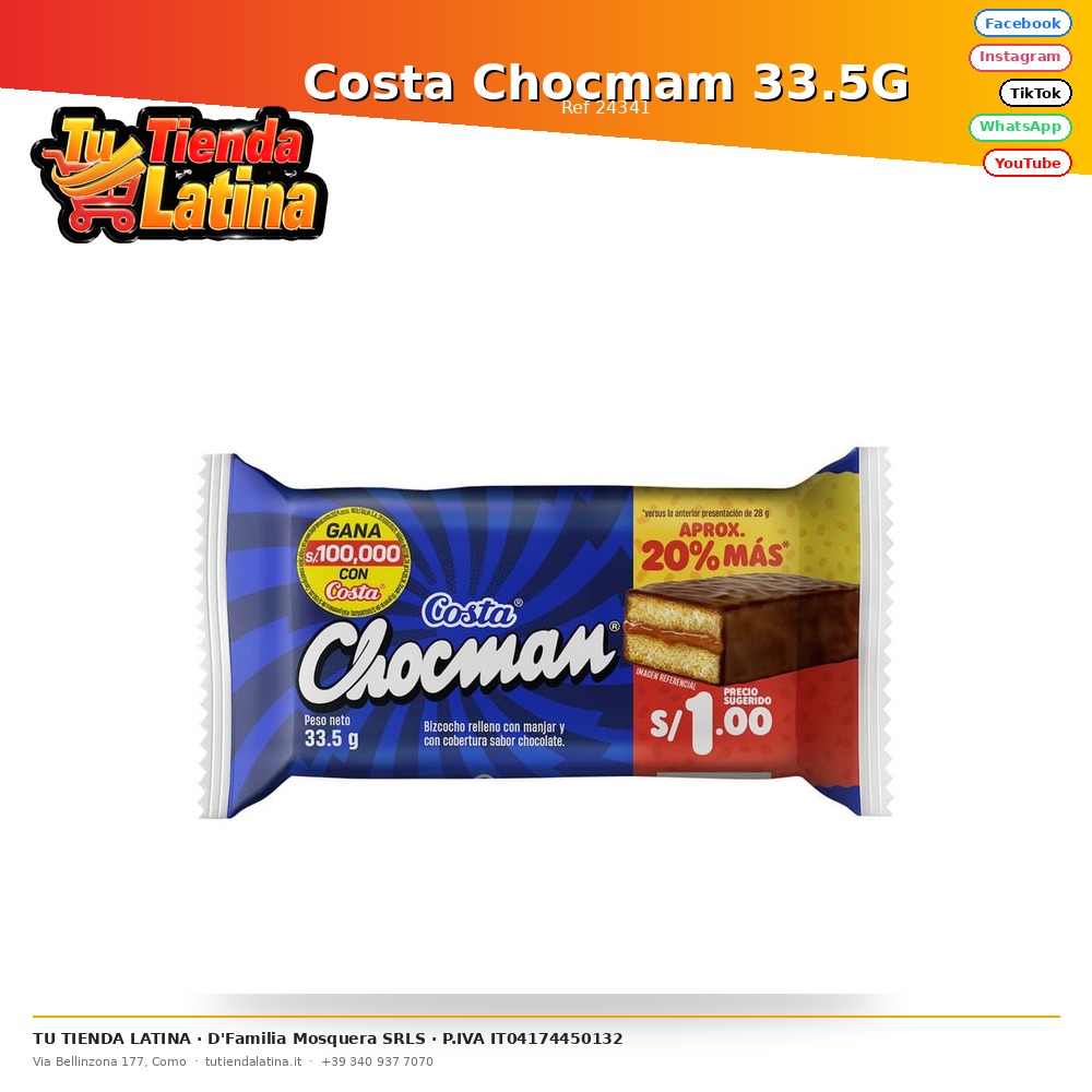 Costa Chocmam 33.5G