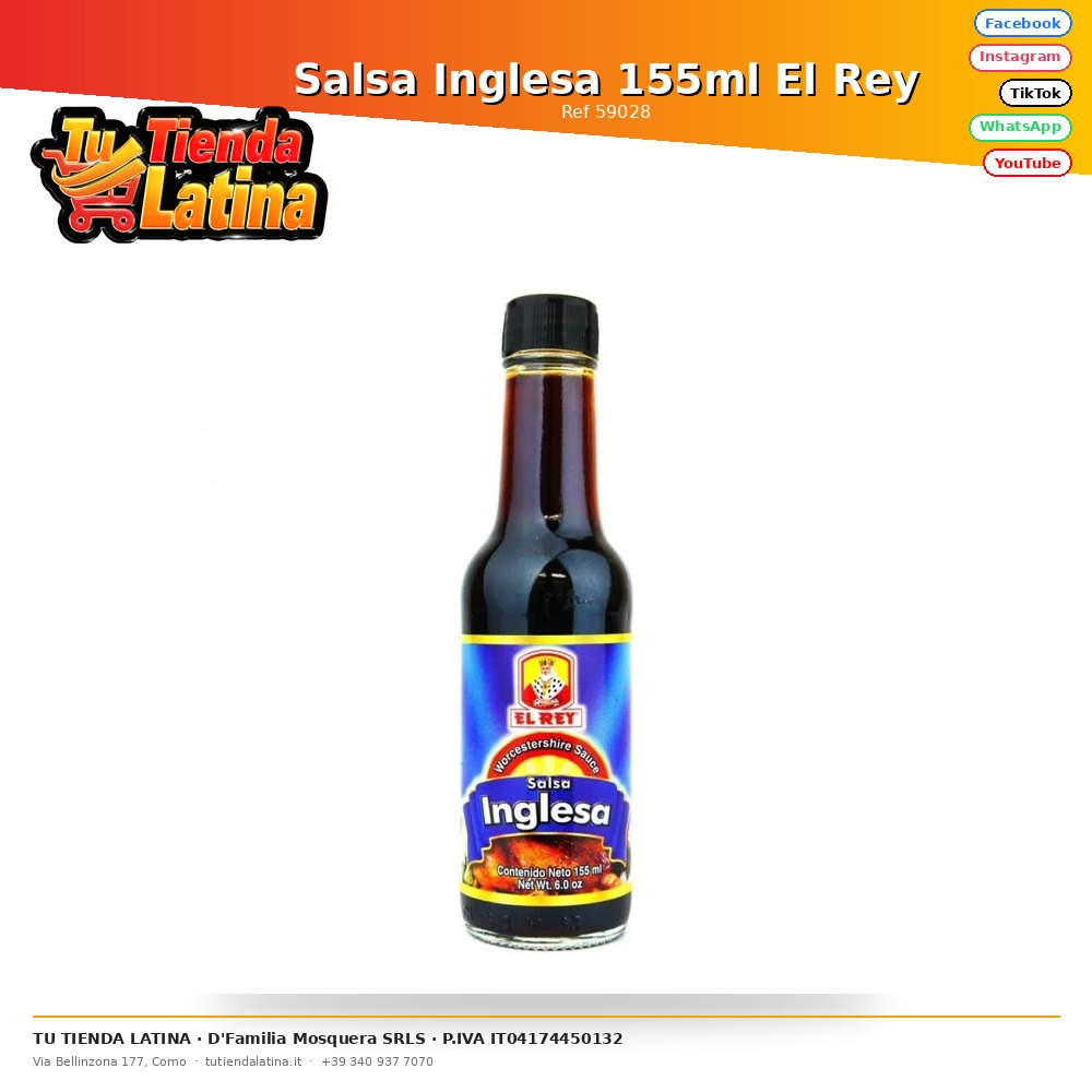 Salsa Inglesa 155ml El Rey