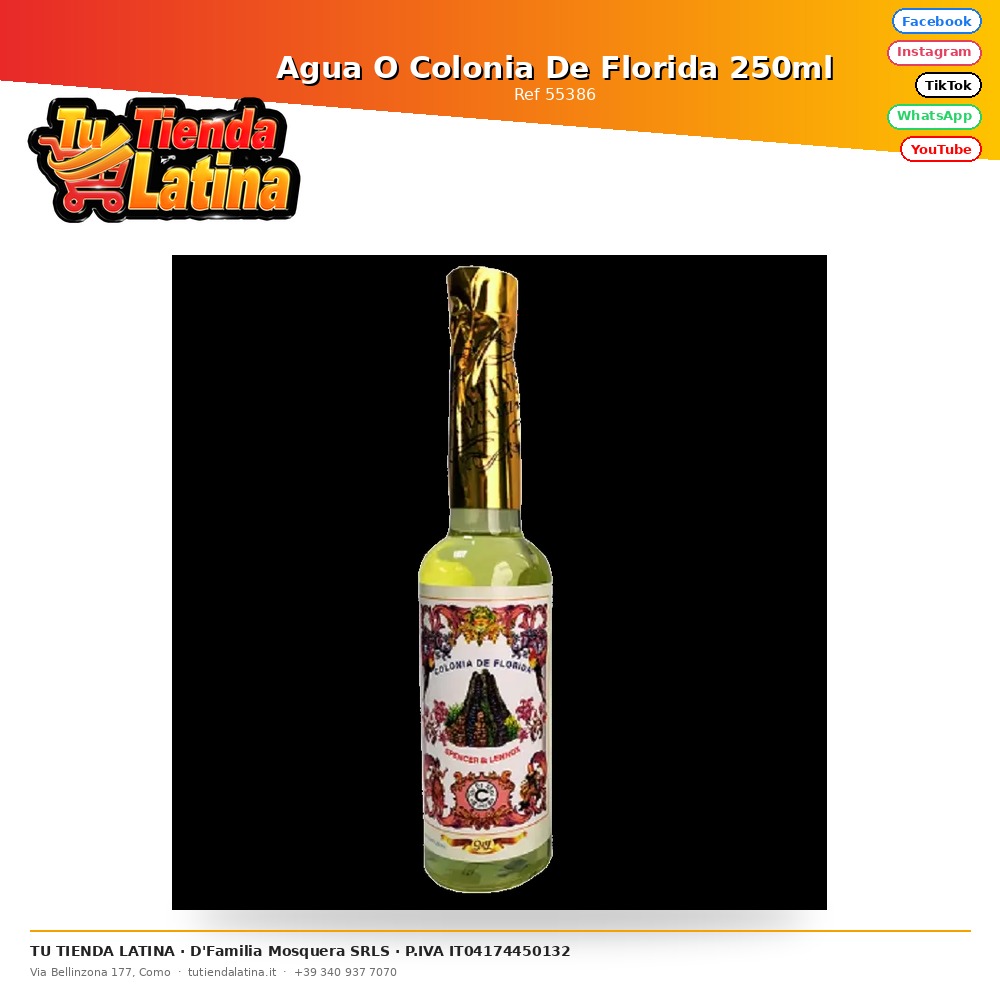 Agua O Colonia De Florida 250ml