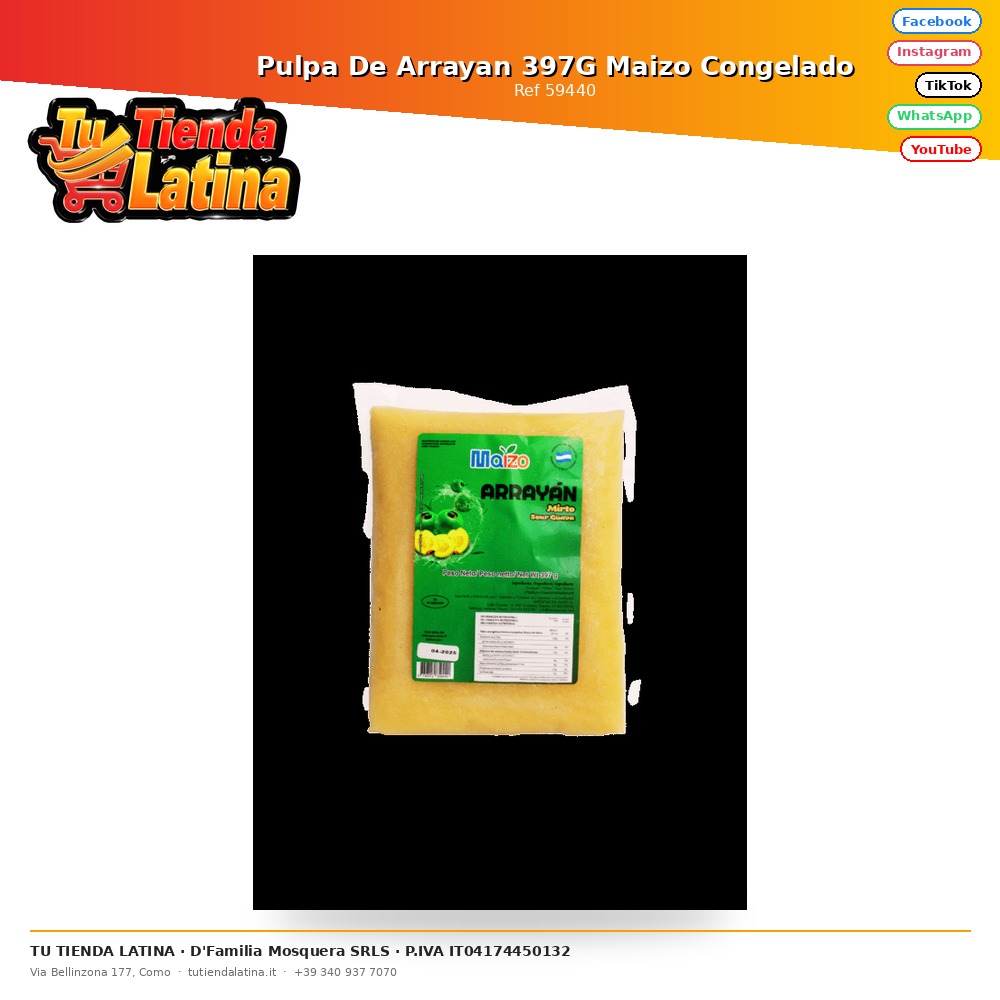 Pulpa De Arrayan 397G Maizo Congelado