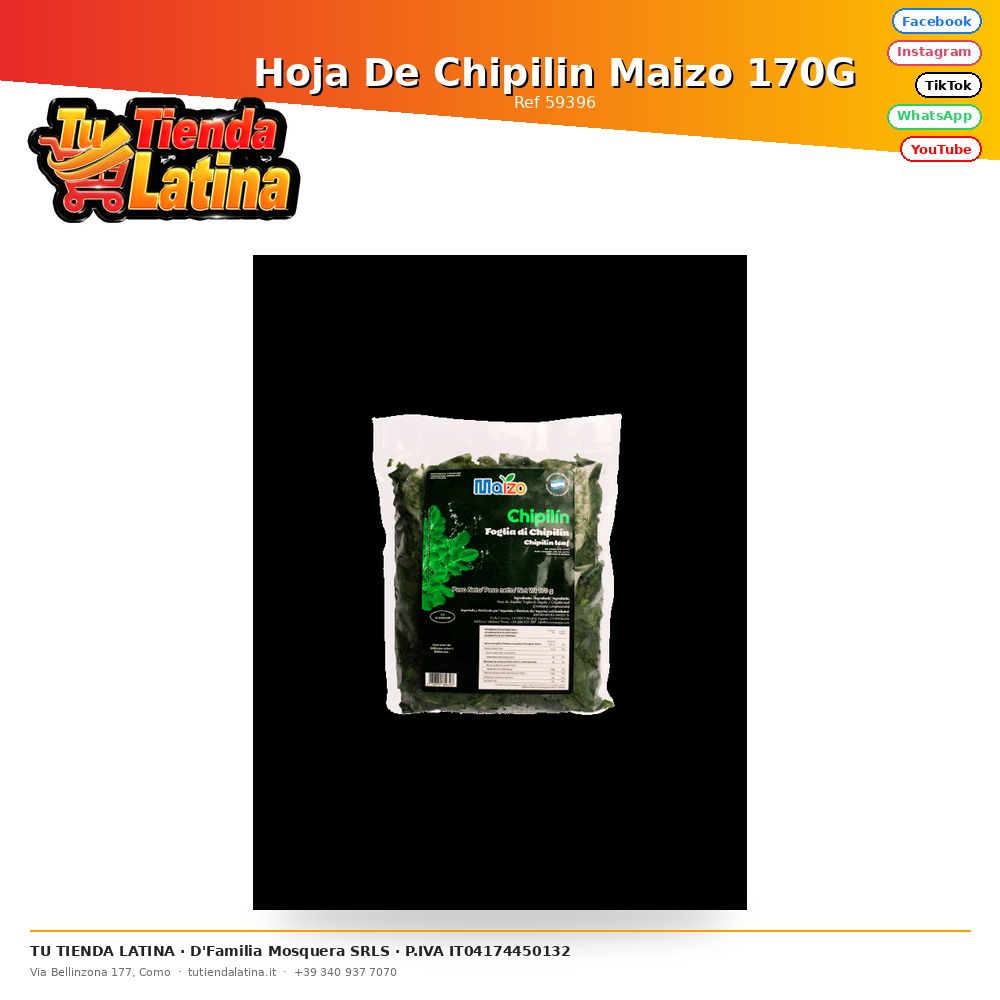 Hoja De Chipilin Maizo 170G