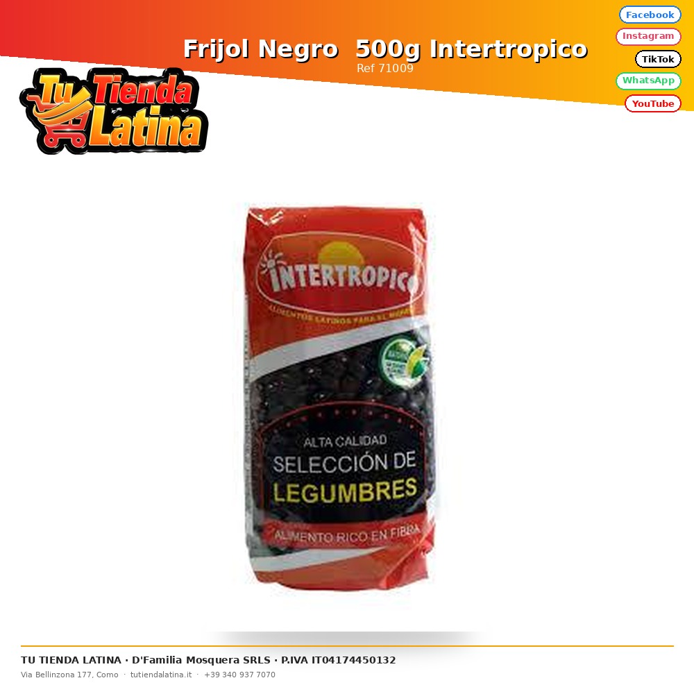 Frijol Negro  500g Intertropico