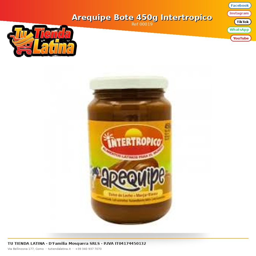 Arequipe Bote 450g Intertropico