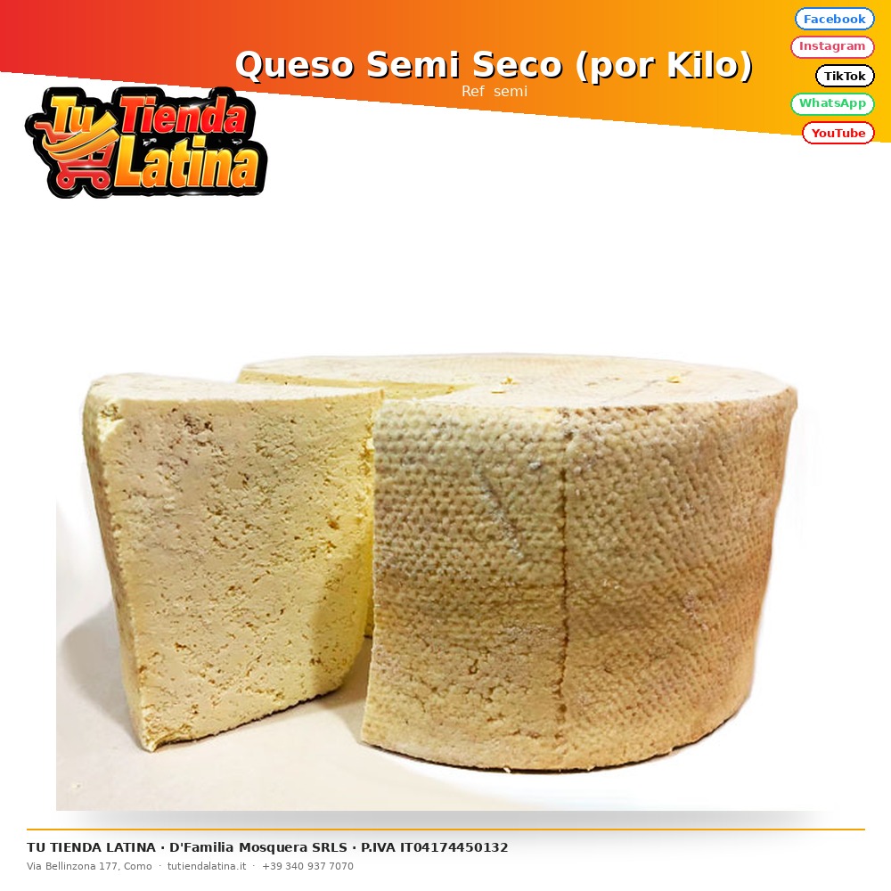 Queso Semi Seco (por Kilo)