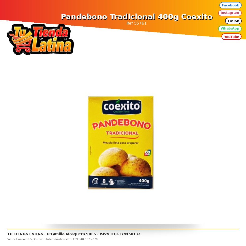 Pandebono Tradicional 400g Coexito