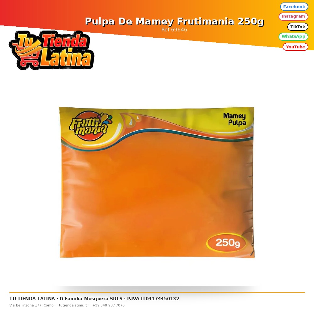 Pulpa De Mamey Frutimania 250g