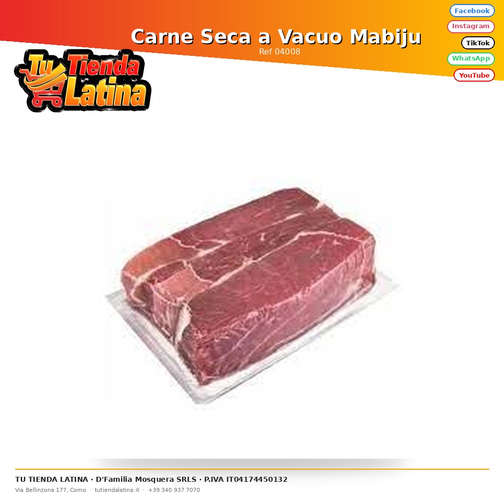 Carne Seca a Vacuo Mabiju 