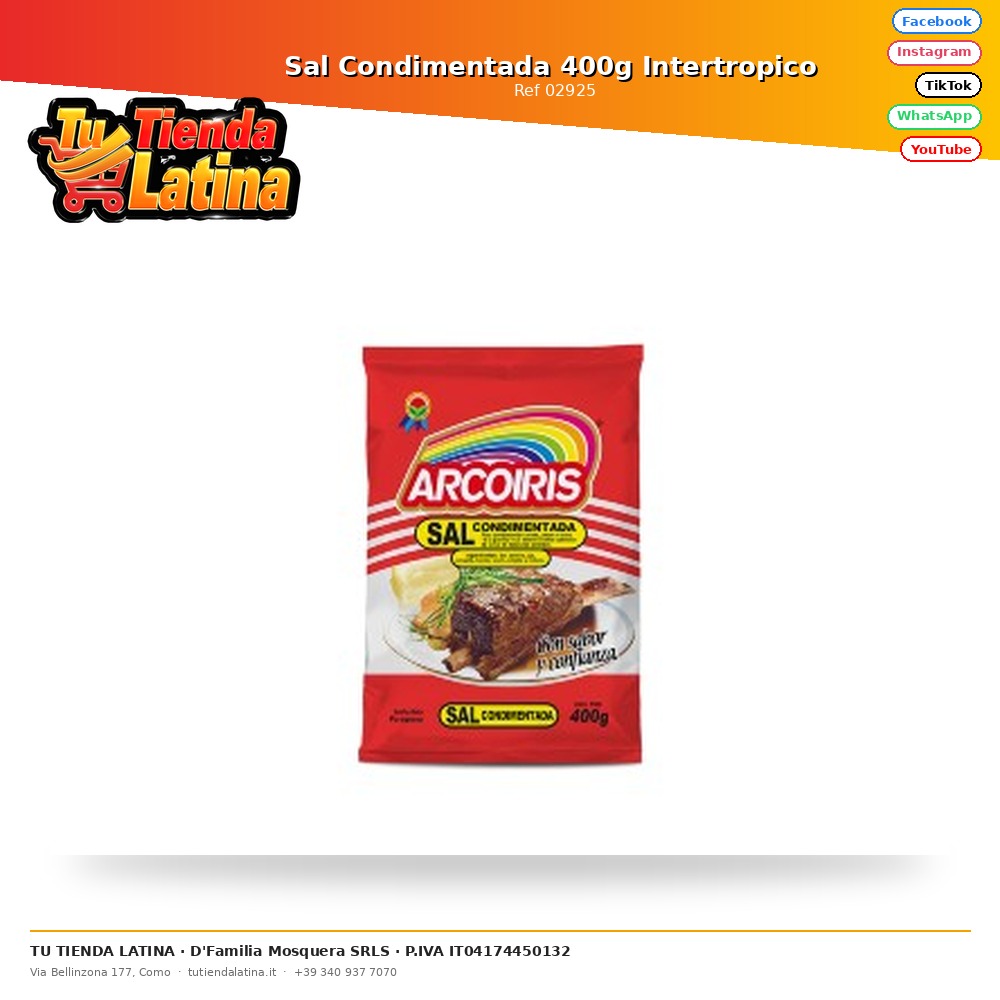 Sal Condimentada 400g Intertropico 