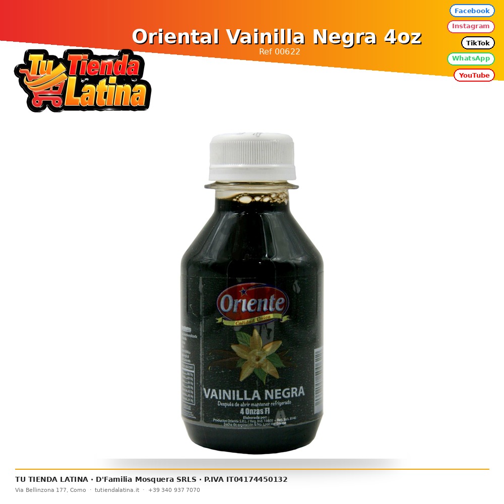 Oriental Vainilla Negra 4oz 