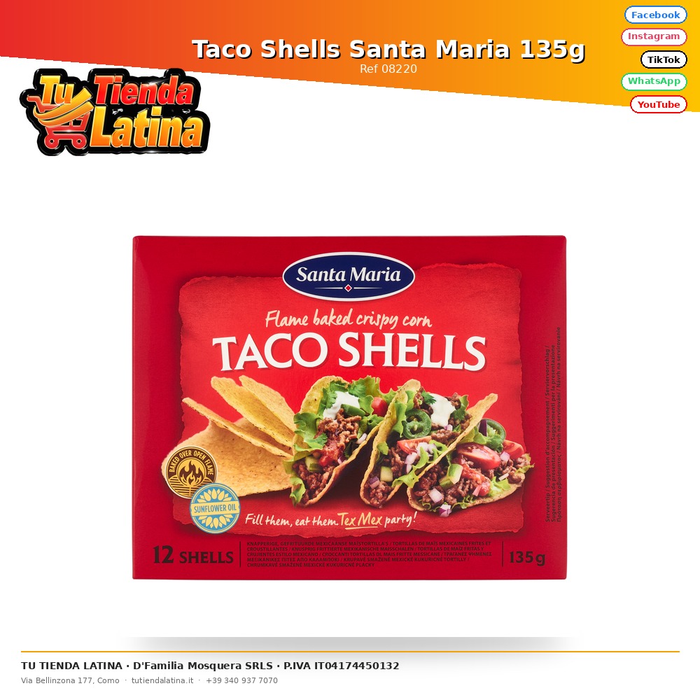 Taco Shells Santa Maria 135g