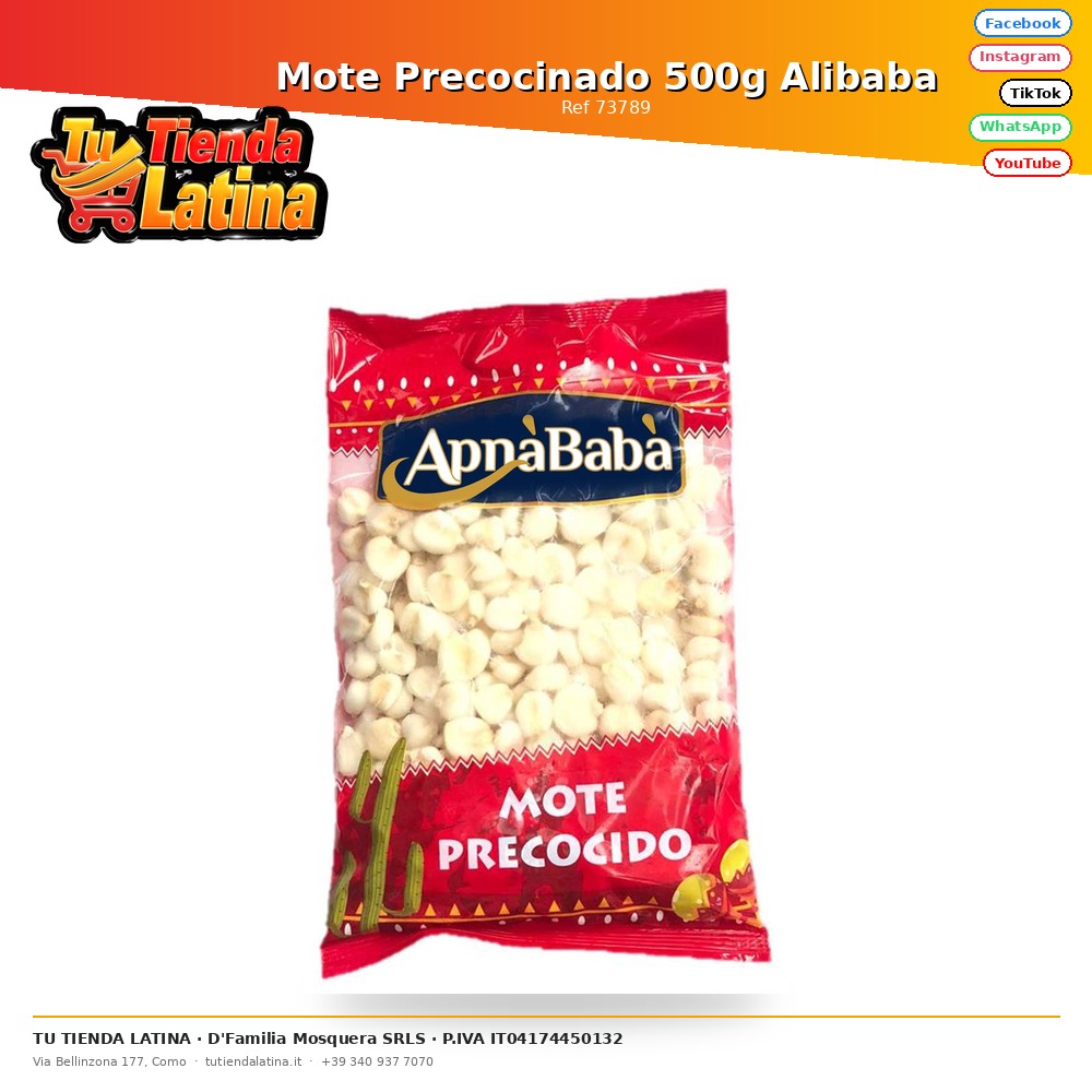 Mote Precocinado 500g Alibaba