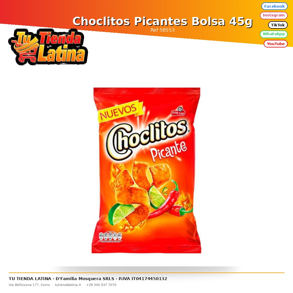 Choclitos Picantes Bolsa 45g