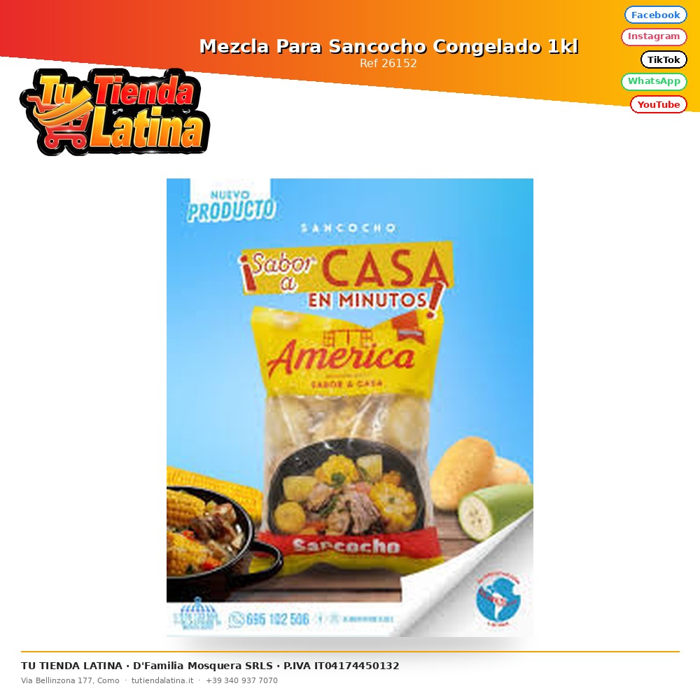 Mezcla Para Sancocho Congelado 1kl