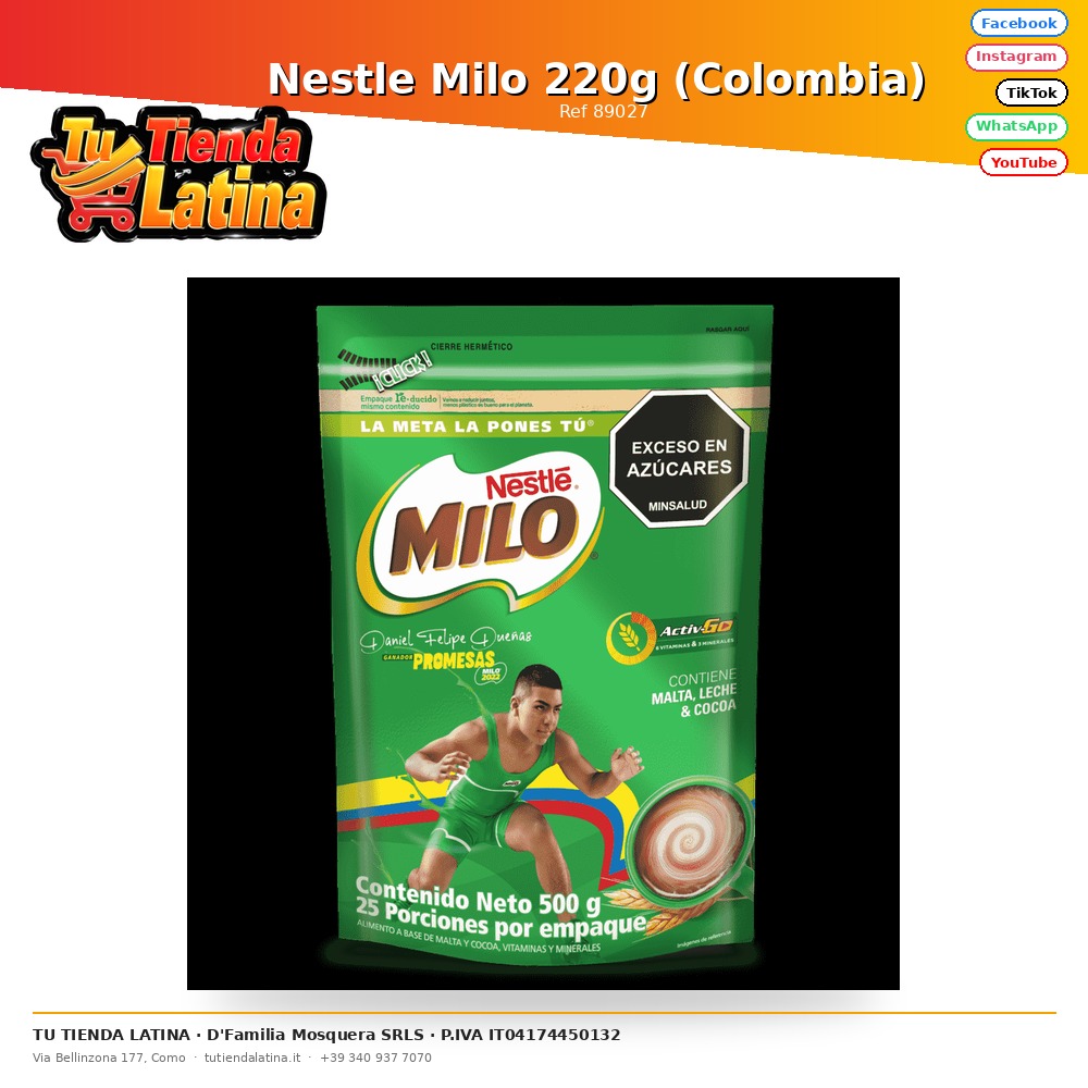 Nestle Milo 220g (Colombia) 