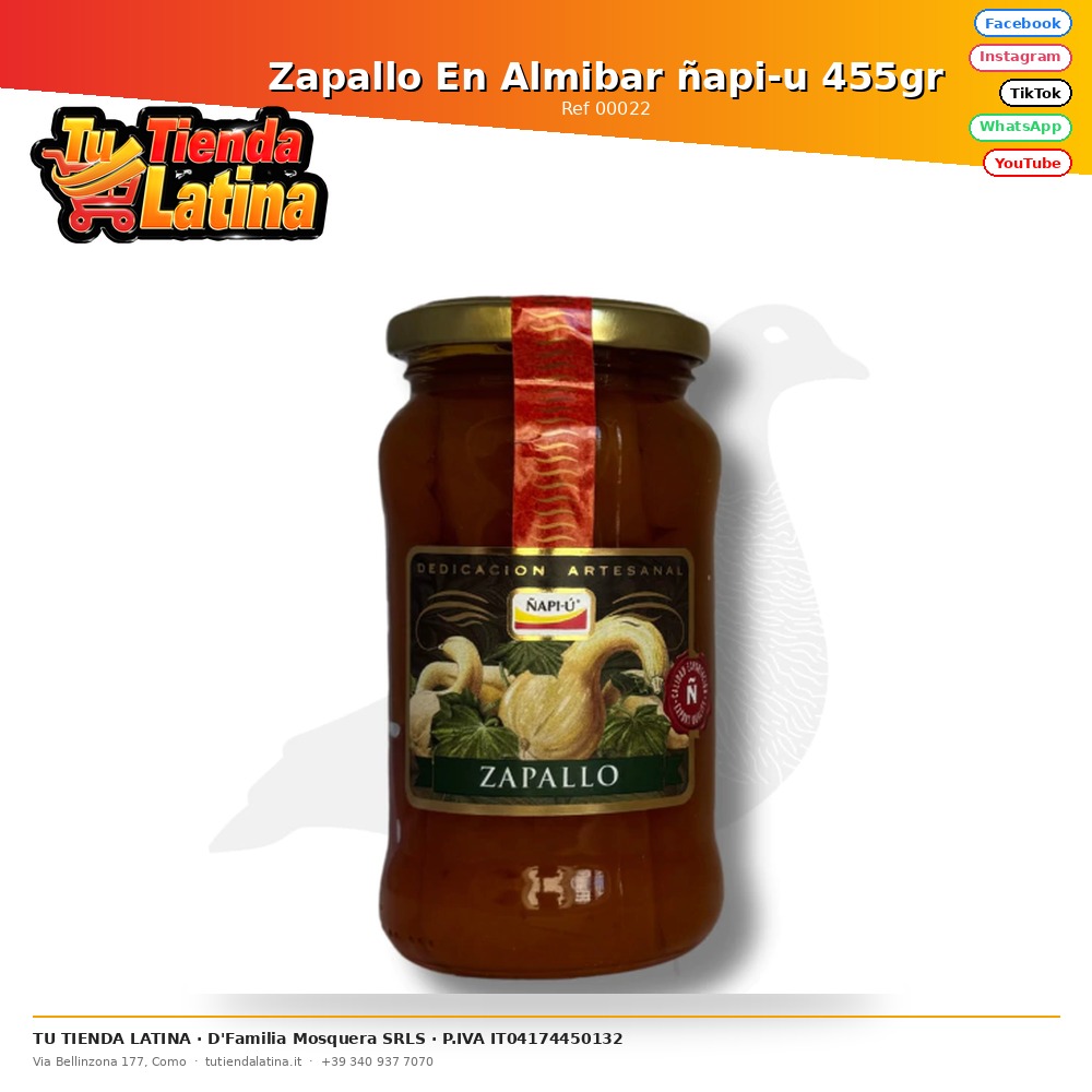 Zapallo En Almibar ñapi-u 455gr