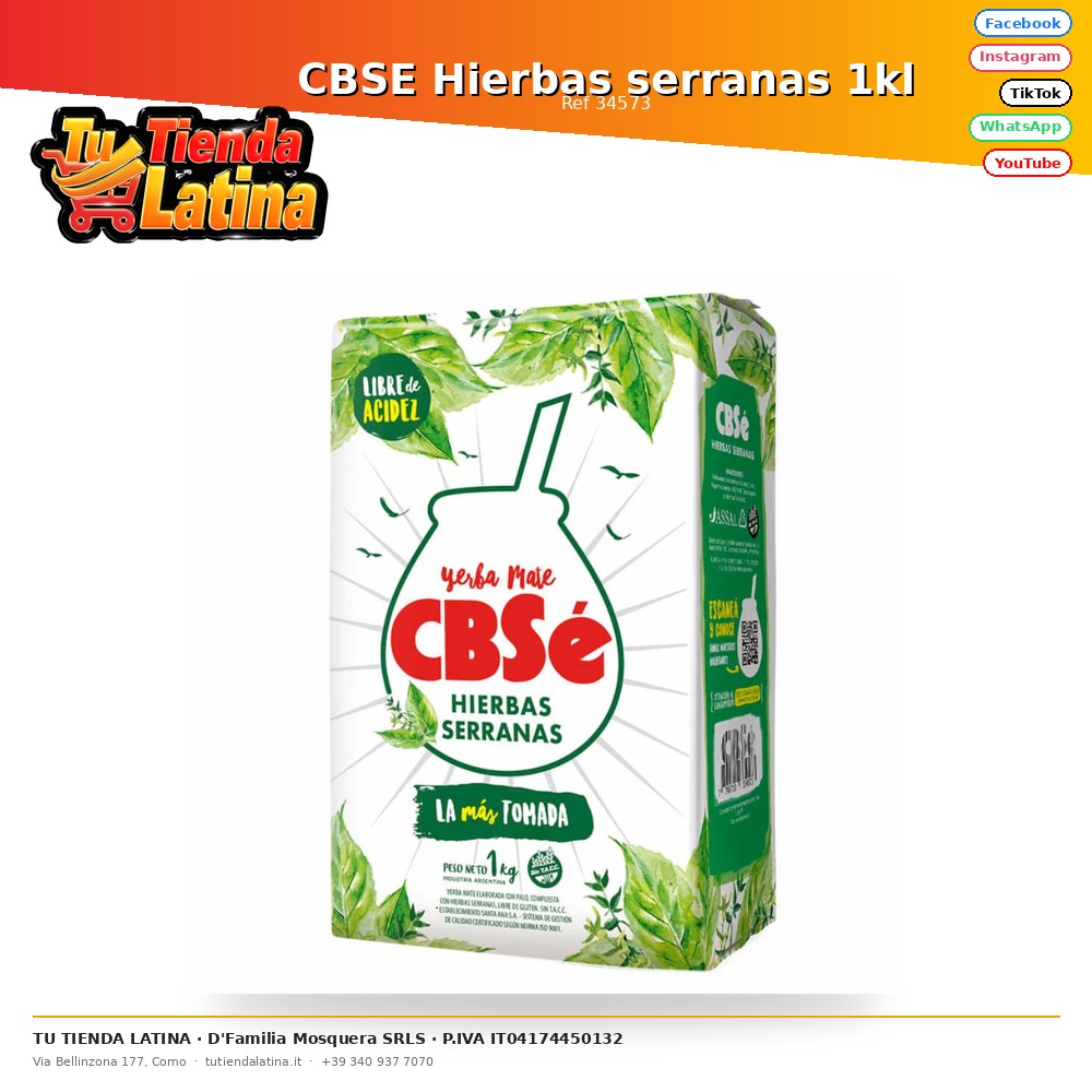 CBSE Hierbas serranas 1kl