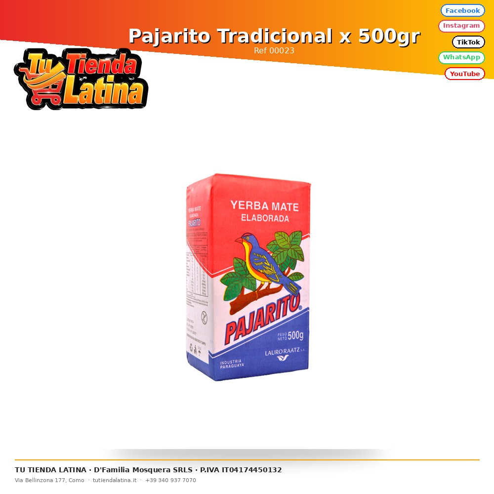 Pajarito Tradicional x 500gr
