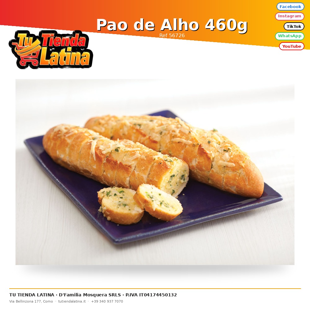 Pao de Alho 460g