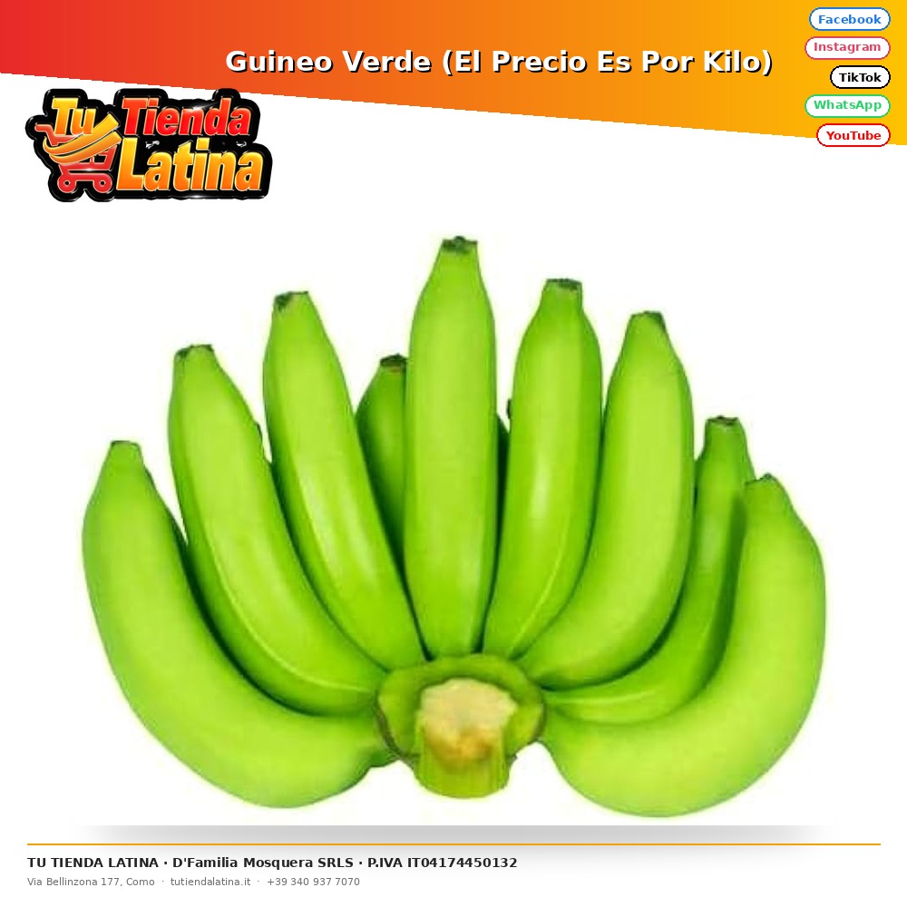 Guineo Verde (El Precio Es Por Kilo) 