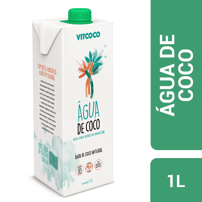 Vitcoco Agua De Coco 100% Coco Verde Del Brasil 1l (copia)