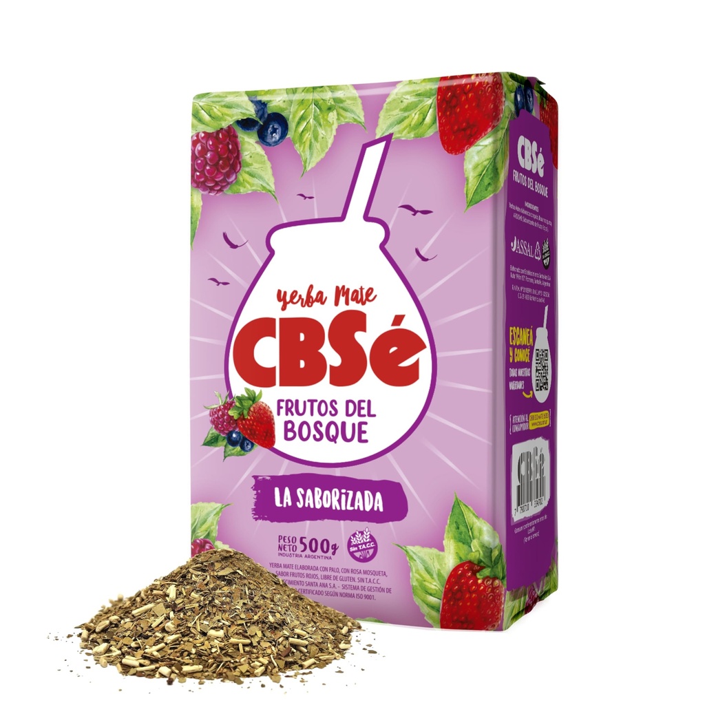 YERBA MATE FRUTOS DEL BOSQUE 500gr CBSe