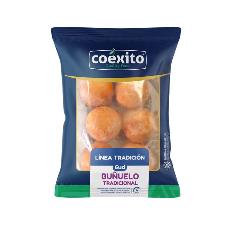 BUÑUELO TRADICION CONGELADO 6und 360gr COEXITO