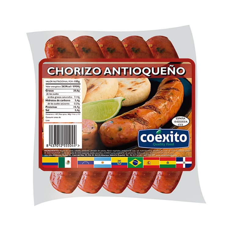 CHORIZO EXTRA GRANDE ANTIOQUEÑO CONGELADO 1Kg COEXITO