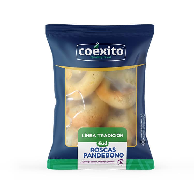 ROSCAS PANDEBONO TRADICION CONGELADO 6ud 360gr COEXITO