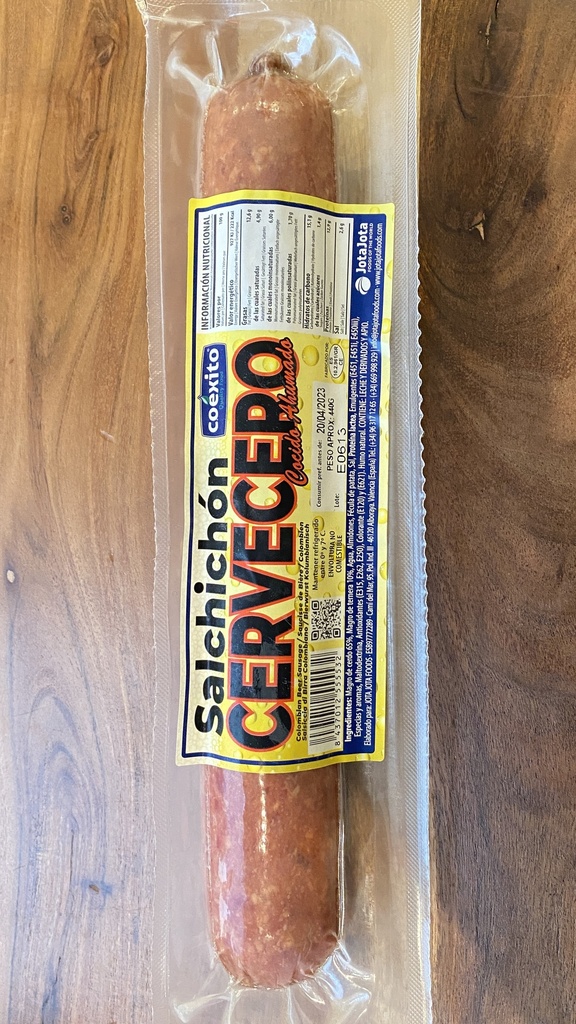 SALCHICHON CERVECERO 440gr COEXITO
