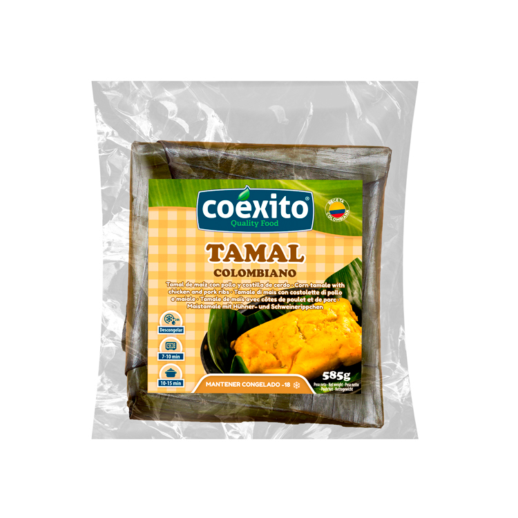TAMAL COLOMBIANO TRADICION CONGELADO 8ud X CAJA COEXITO