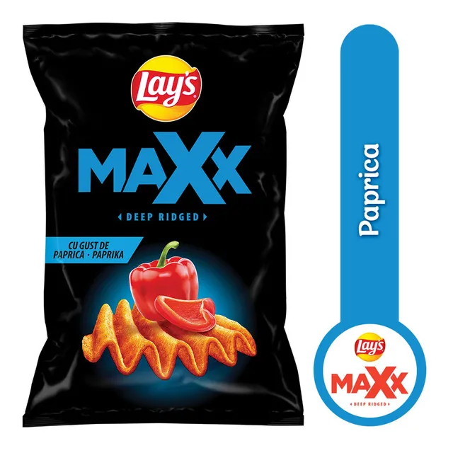 Lay's Maxx Deep Ridged Paprica