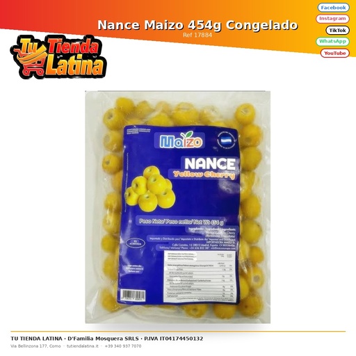 [17884] Nance Maizo 454g Congelado