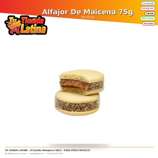 [01514] Alfajor De Maicena 75g