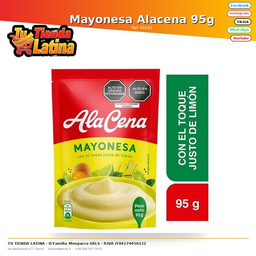 Mayonesa Alacena 95g